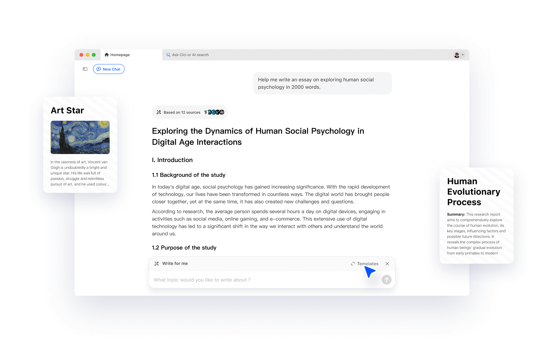 Download cici ai boost productivity creativity